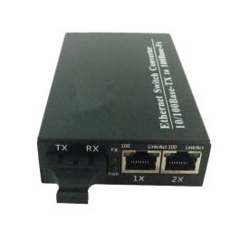 百兆1光2電光纖收發(fā)器